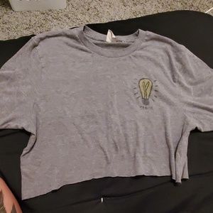 Genius grey crop top